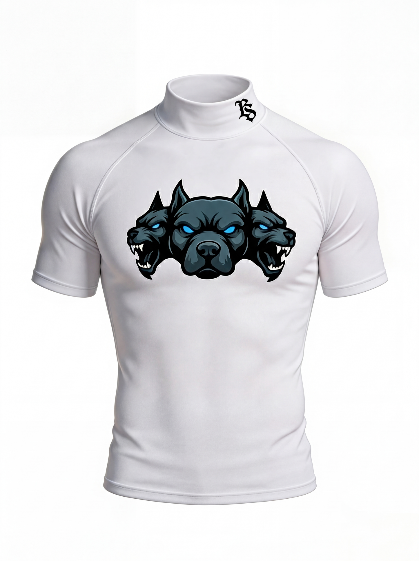 camiseta blanca de compresión