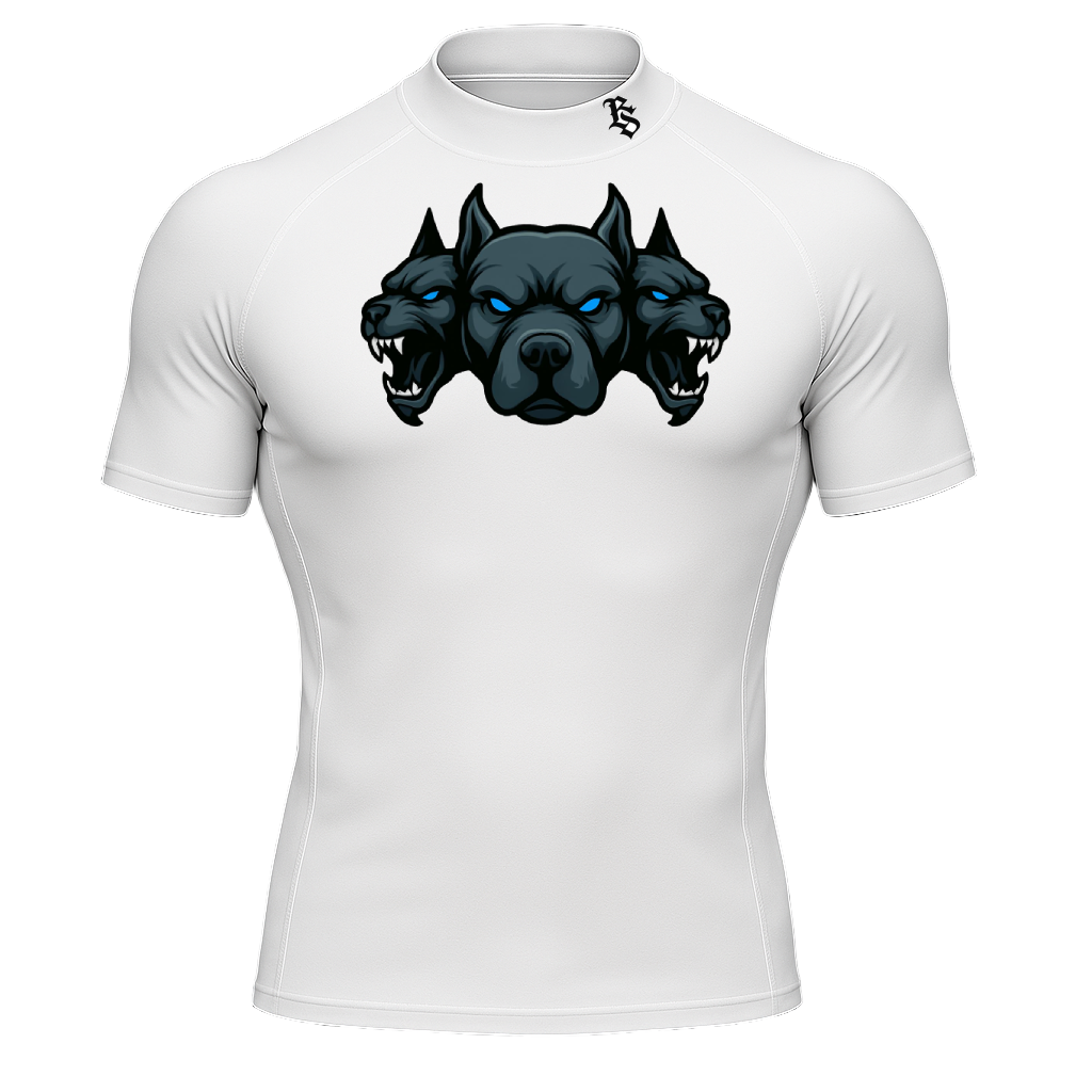 camiseta blanca de compresión