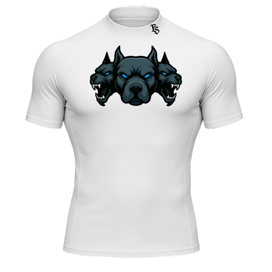 camiseta blanca de compresión